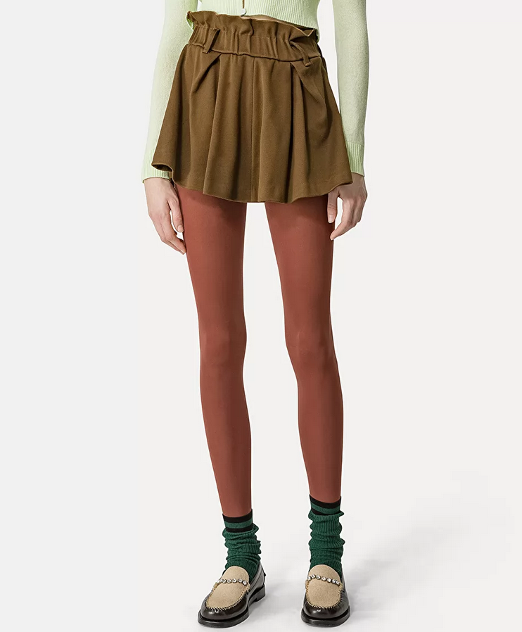 Miniskirt in cotton covert Olive - Forte Forte