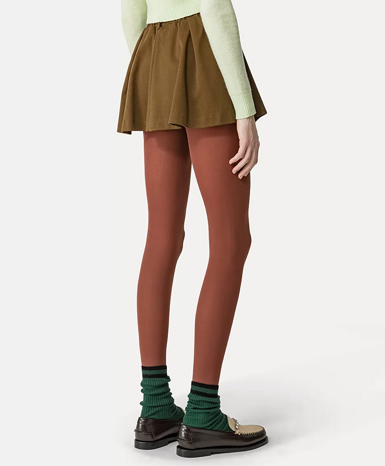 Miniskirt in cotton covert Olive - Forte Forte