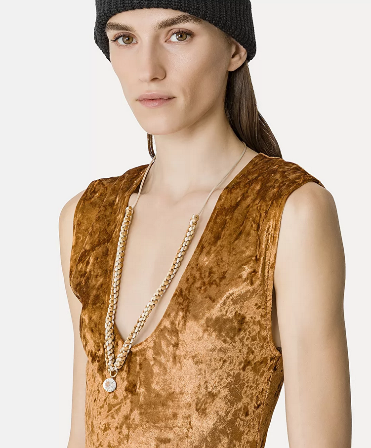 Sleeveless Bodysuit in Shimmering Stretch Velvet - Forte Forte