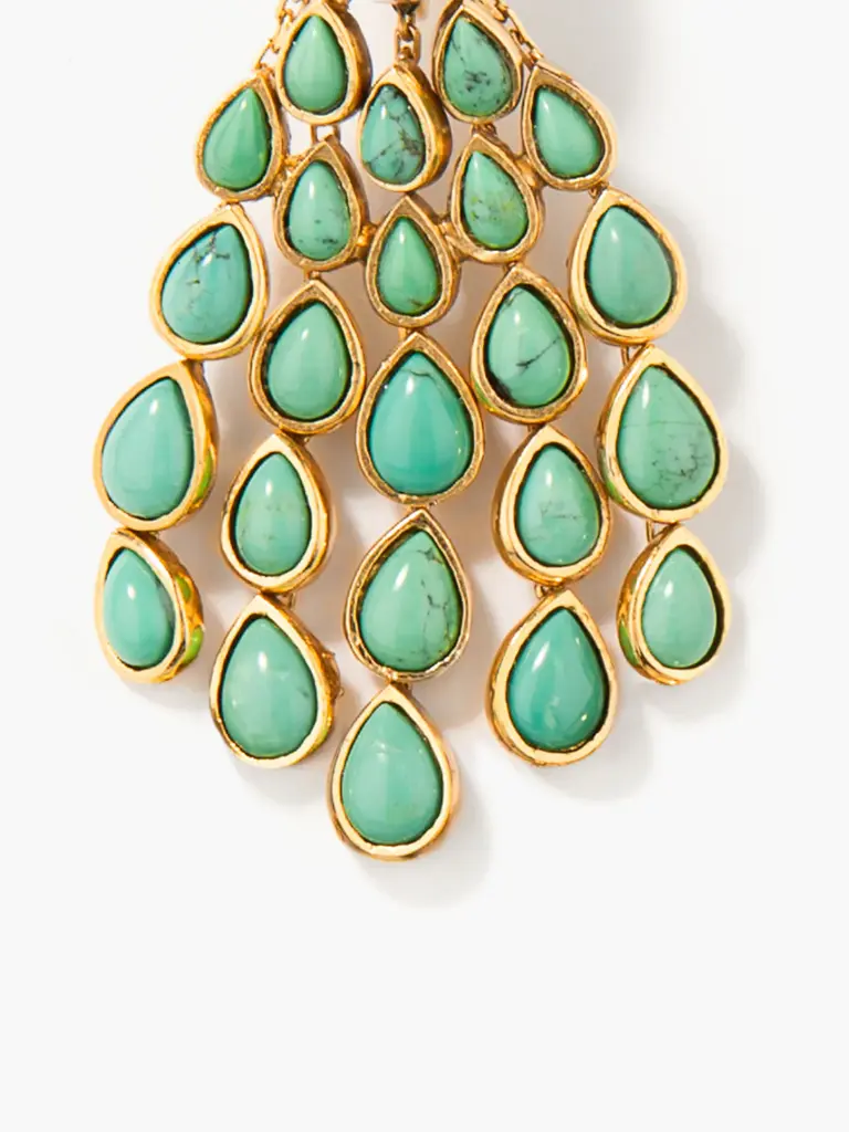 CHEROKEE Turquoise earrings - AURELIE BIDERMANN (copy)
