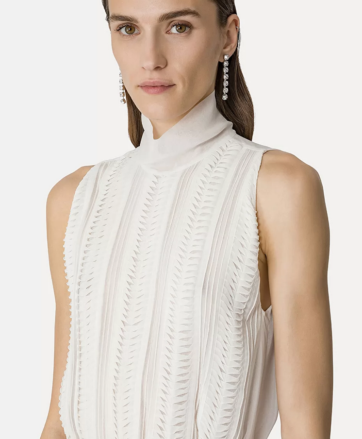 Dress in Origami Georgette - Forte Forte