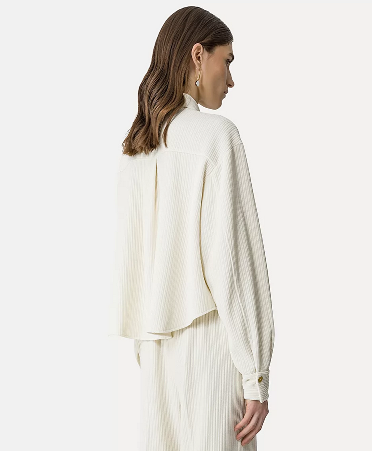 Overshirt in Corduroy–Effect Jersey - Forte Forte