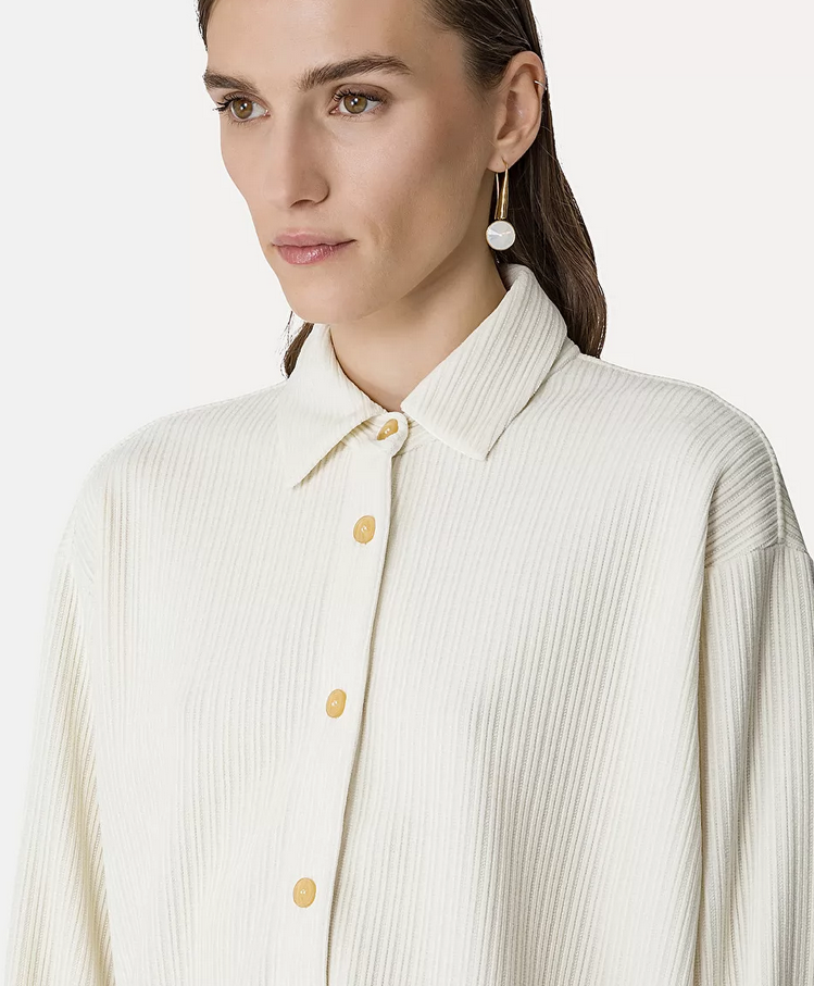 Overshirt in Corduroy–Effect Jersey - Forte Forte