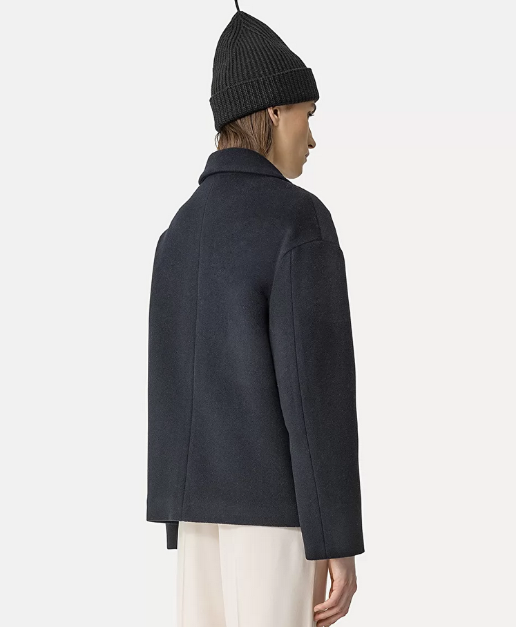 Peacoat in a Cashmere–Velour Blend - Forte Forte