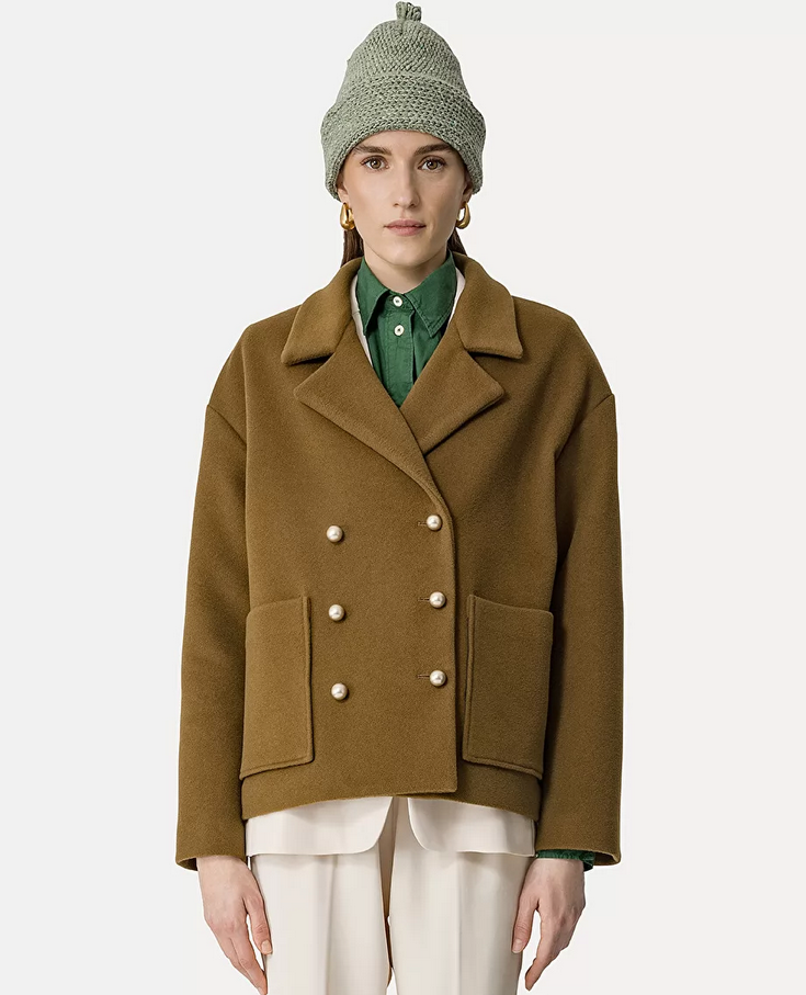 Peacoat in a Cashmere–Velour Blend - Forte Forte 