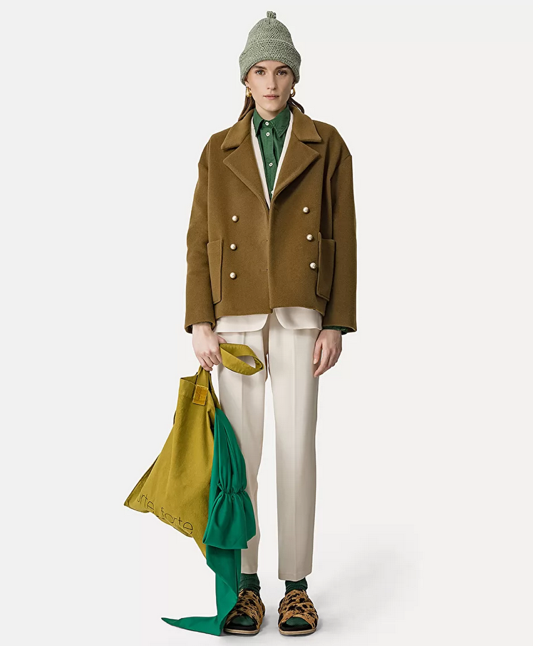 Peacoat in a Cashmere–Velour Blend - Forte Forte 