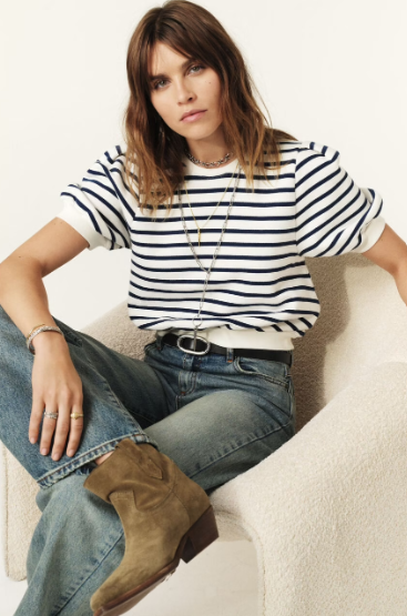 TAMAR short-sleeve sweatshirt NEW IN - BA&SH 