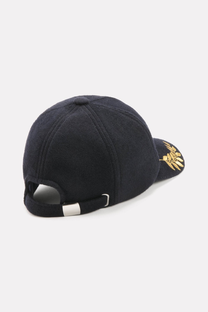 Luxe Ball Cap Navy - ROSEANNA 