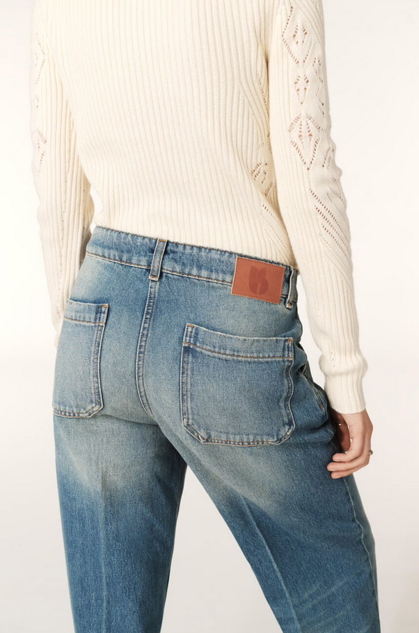 Vecchi Lightly Distressed Jeans - Ba&sh