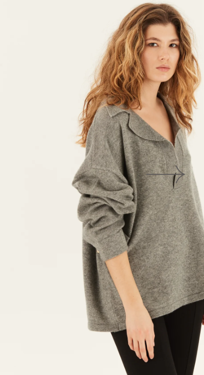 CONY heather gray sweater - MARTIN MARTIN