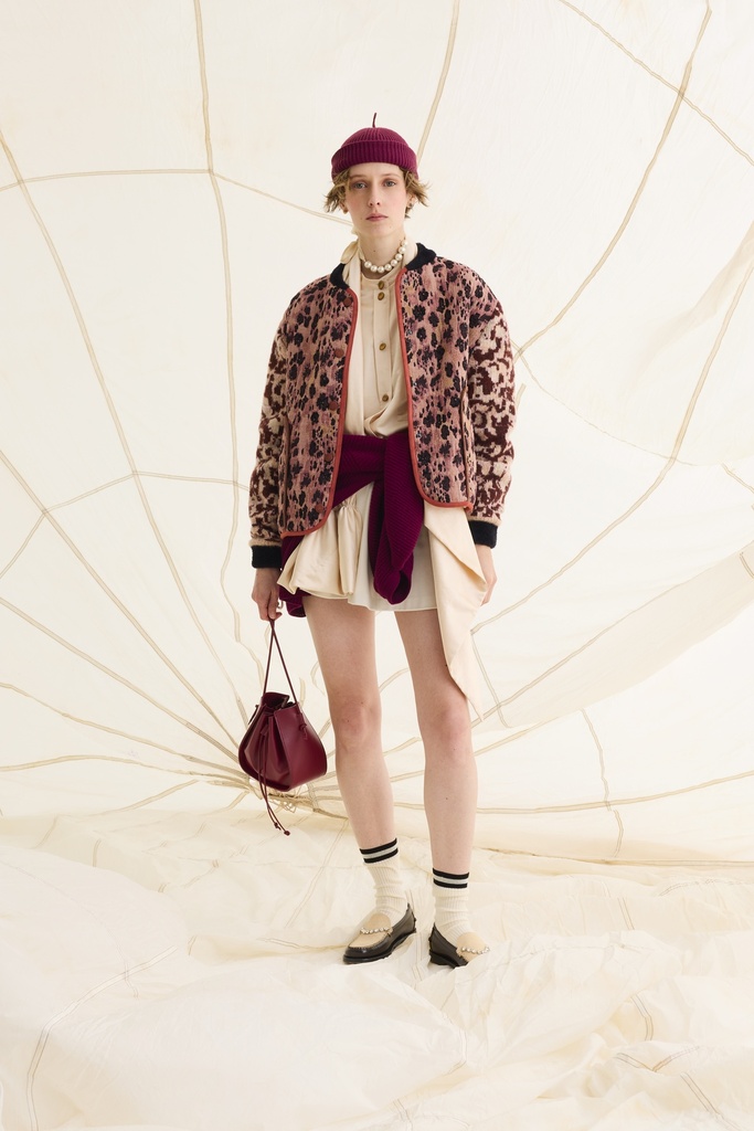 "les fleurs camou" jacquard bomber - FORTE FORTE