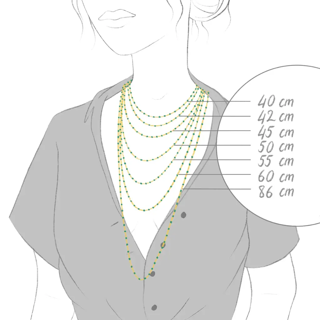 Classic Gigi Necklace 18ct Rose Gold BLACK 60cm - GIGI CLOZEAU