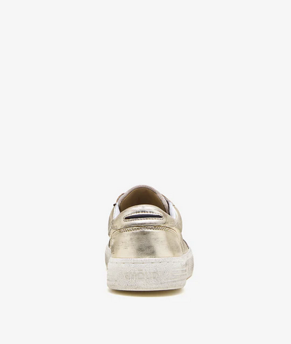 Lido Low in Gold Laminated Leather - GHOUD VENICE 