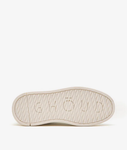 Tweener Brushed Low in Treated Soft Leather Silver/White - GHOUD VENICE 