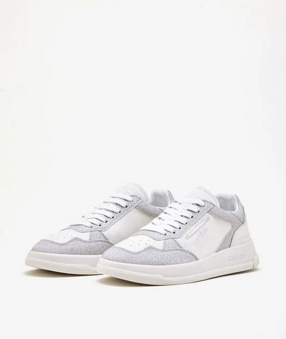Tweener Brushed Low in Treated Soft Leather Silver/Glitter - GHOUD VENICE