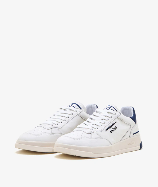 Tweener Low Man - Leather White/Blue - GHOUD VENICE 