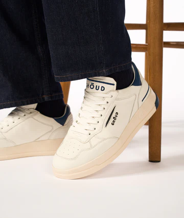 Tweener Low Man - Leather White/Blue - GHOUD VENICE 