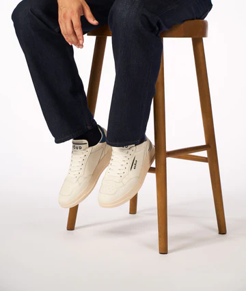 Tweener Low Man - Leather White/Blue - GHOUD VENICE 
