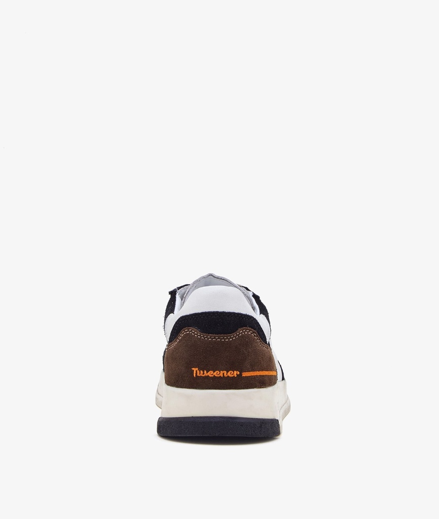 Tweener Low Man - Leather/Suede White/Black - GHOUD VENICE 