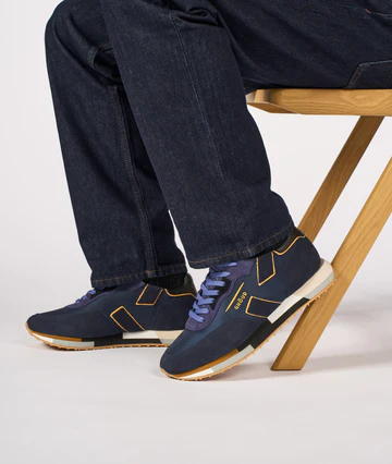 Rush Multi Low Man - Mesh/Suede Blue/Yellow - GHOUD VENICE 