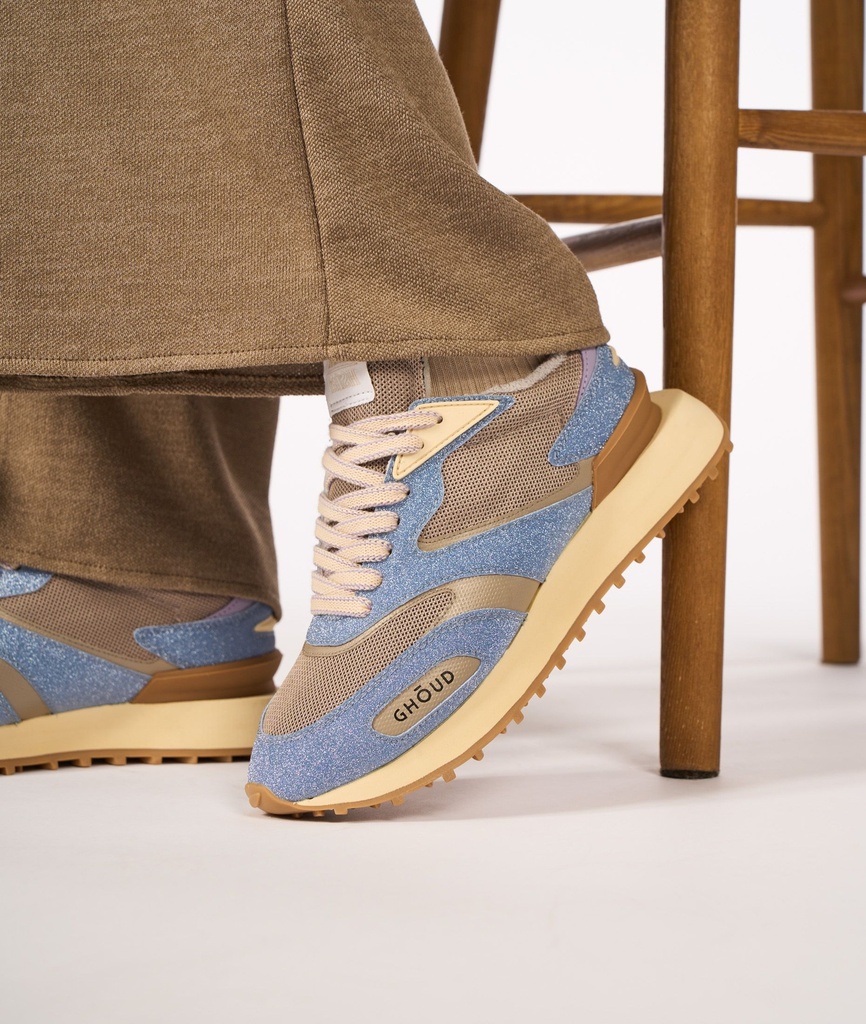 Rush One 2.0 Low Wom - Mesh/Glitter Taupe/Sky - GHOUD VENICE (copy)