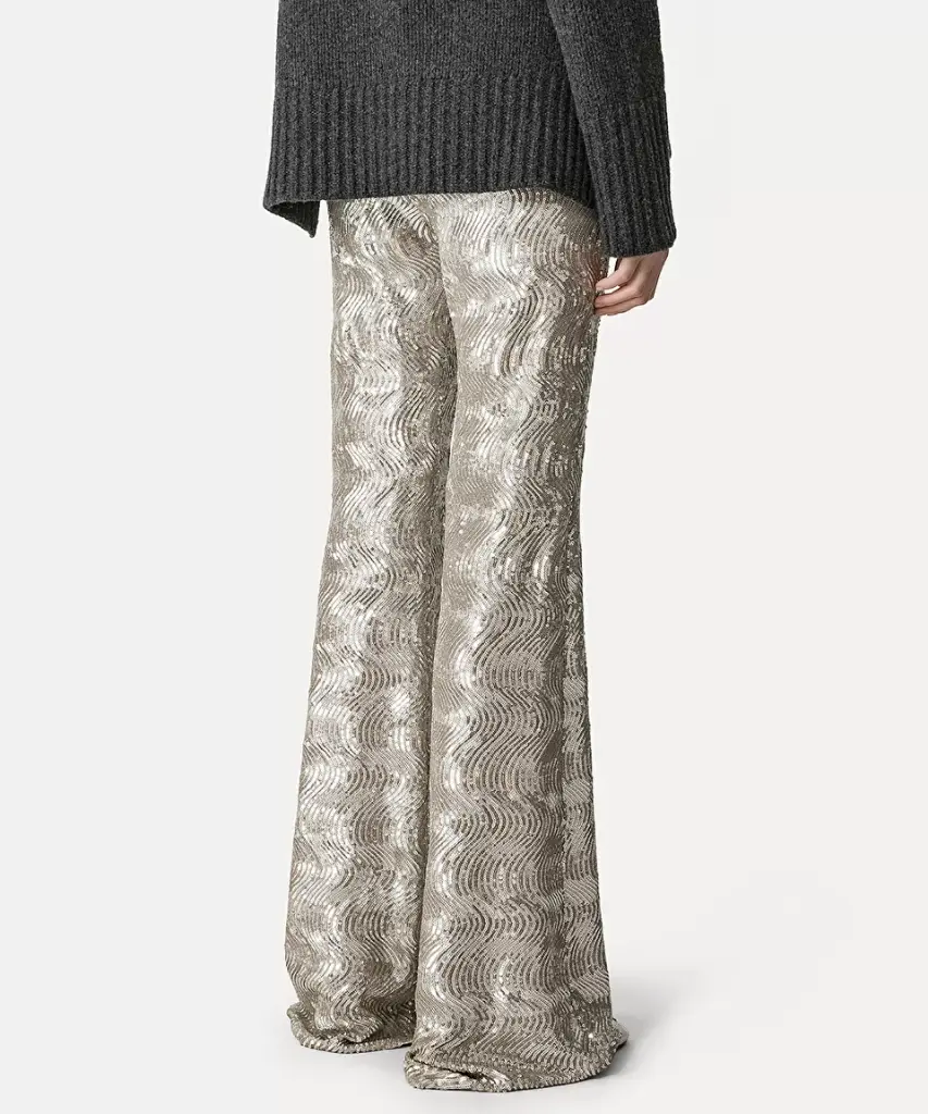 Sequinned “la danza del mare” flared trousers - FORTE FORTE