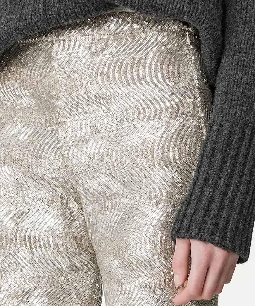 Sequinned “la danza del mare” flared trousers - FORTE FORTE