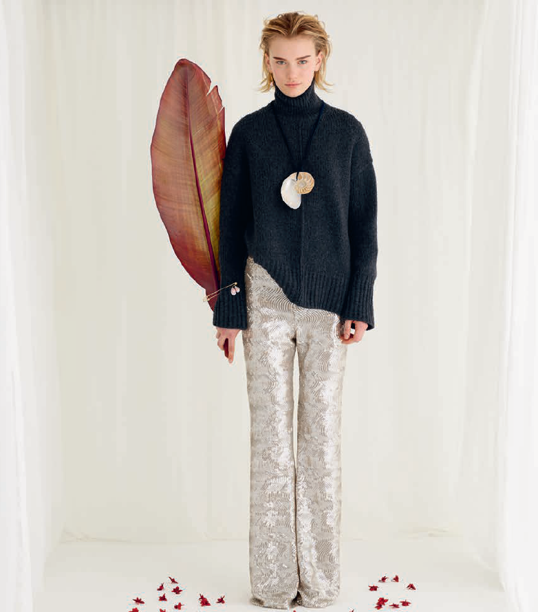 Soft wool turtleneck sweater Anthracite - FORTE FORTE