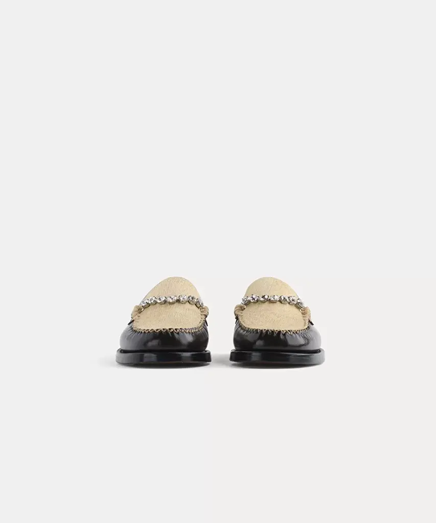 Leather mocassin with crystal - SEBAGO X FORTE FORTE