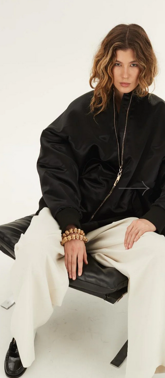 Johnny black satin bombers - MARTIN MARTIN