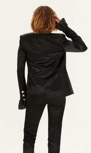 Fabianna black jacket with ruffles - MARTIN MARTIN