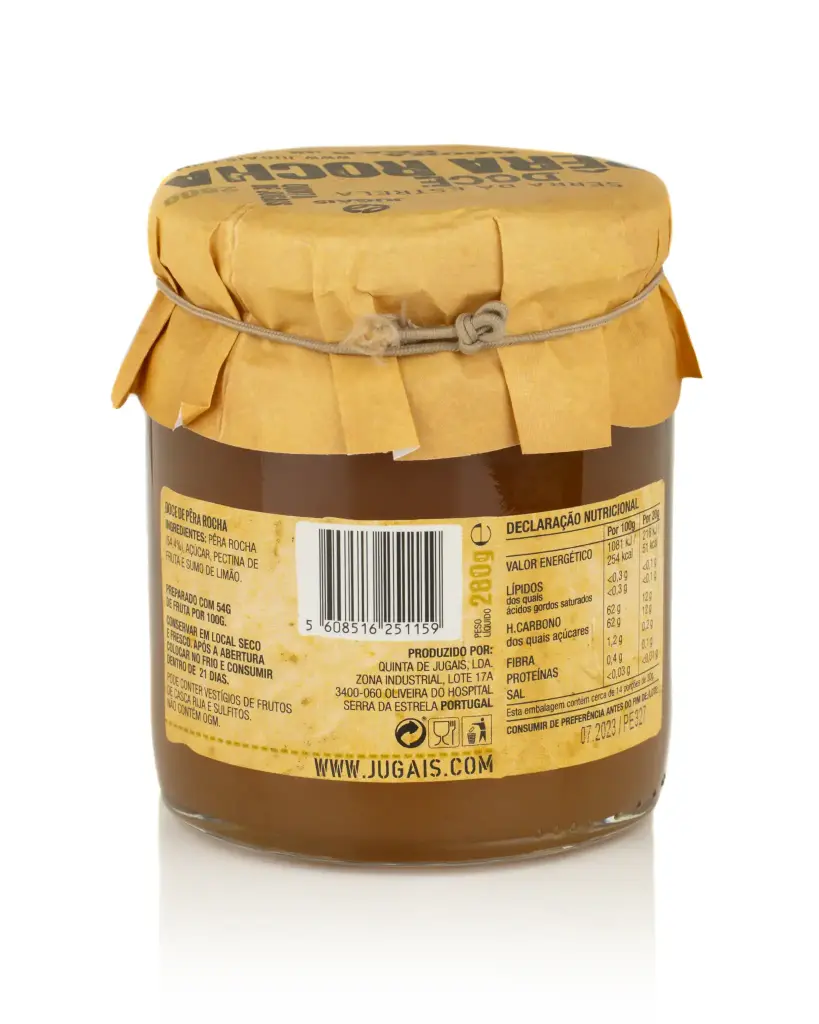Rocha Pear Jam 280g - Quinta de Jugais