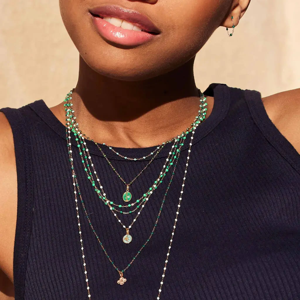 Classic Gigi SCARABE Necklace 18ct Rose Gold 42cm - GIGI CLOZEAU