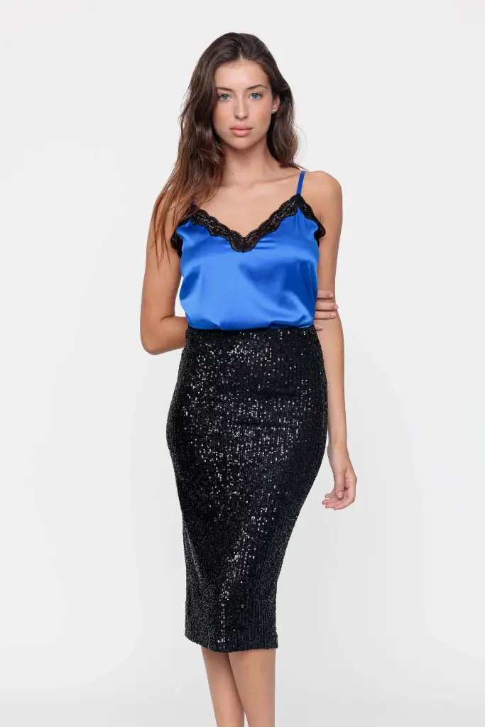 Sequin Long Skirt - VANNINA VESPERINI 