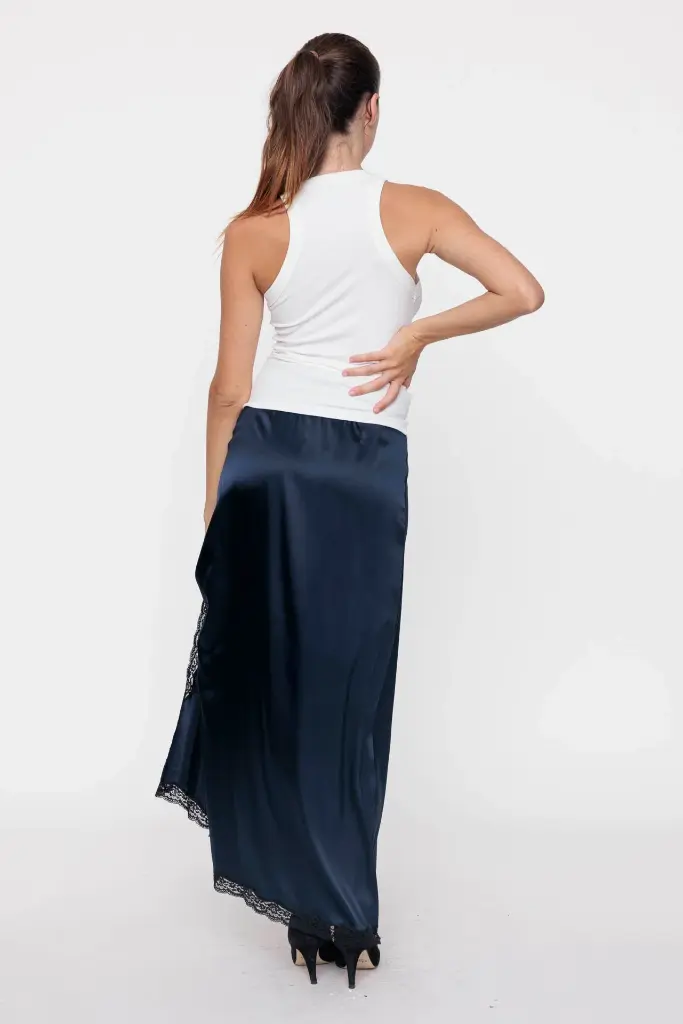 White VV Cotton Tank Top - VANNINA VESPERINI    