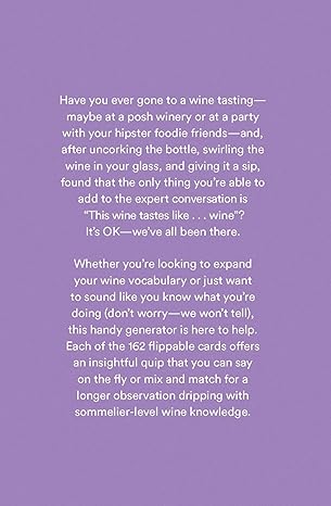 Wine Convo Generator: Mix and Match Witty Phrases to Sound like a Sommelier - RIZZOLI 