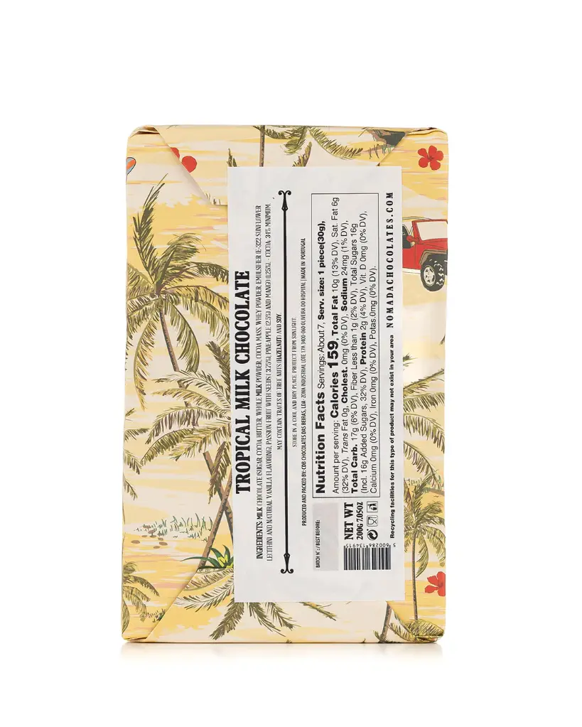 Tablet White Chocolate Passion Fruit 200g - Nomada  