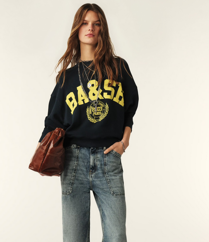 BENJAMIN cropped sweatshirt - BA&SH