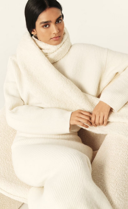 Fringed Scarf Ivory - BA&SH