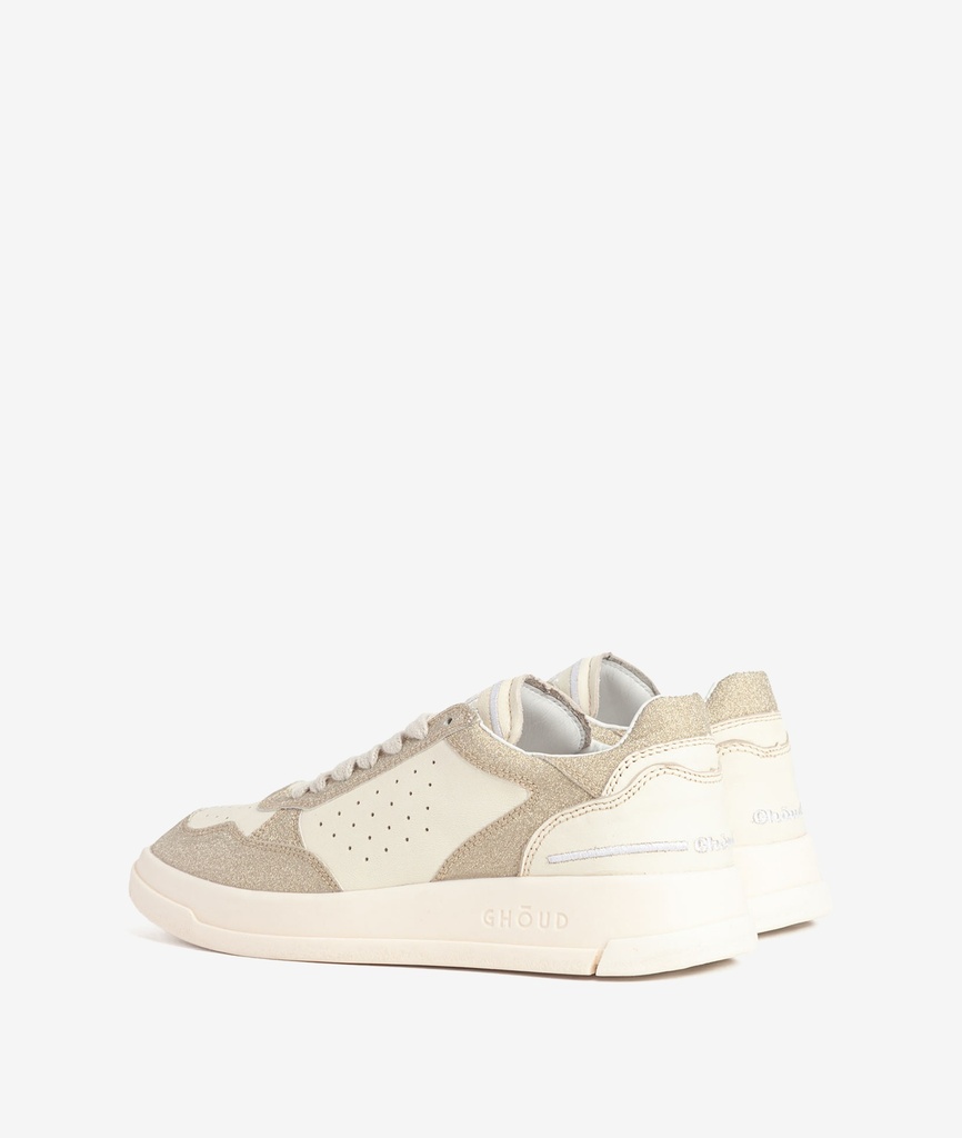 GHOUD VENICE - Sneakers Tweener Low Cream Platinum Glitter W