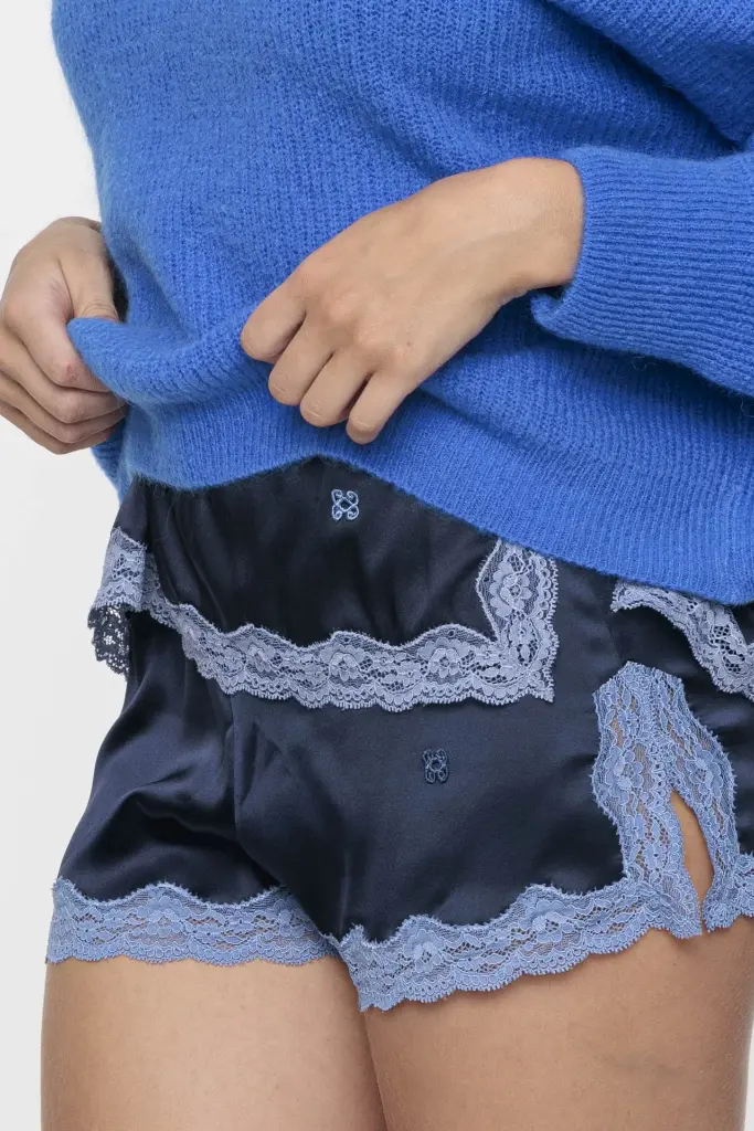 Knitted sweater with boat neck and long sleeves Magicblu - VANNINA VESPERINI  