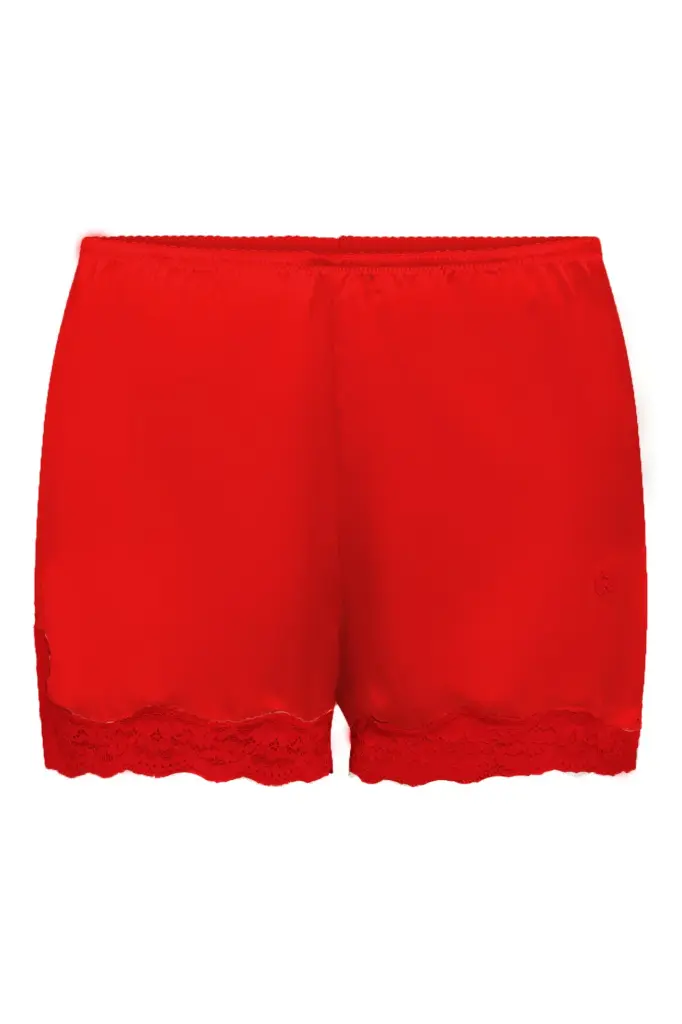 VANNINA VESPERINI - Silk Boxer Shorts Passion Red