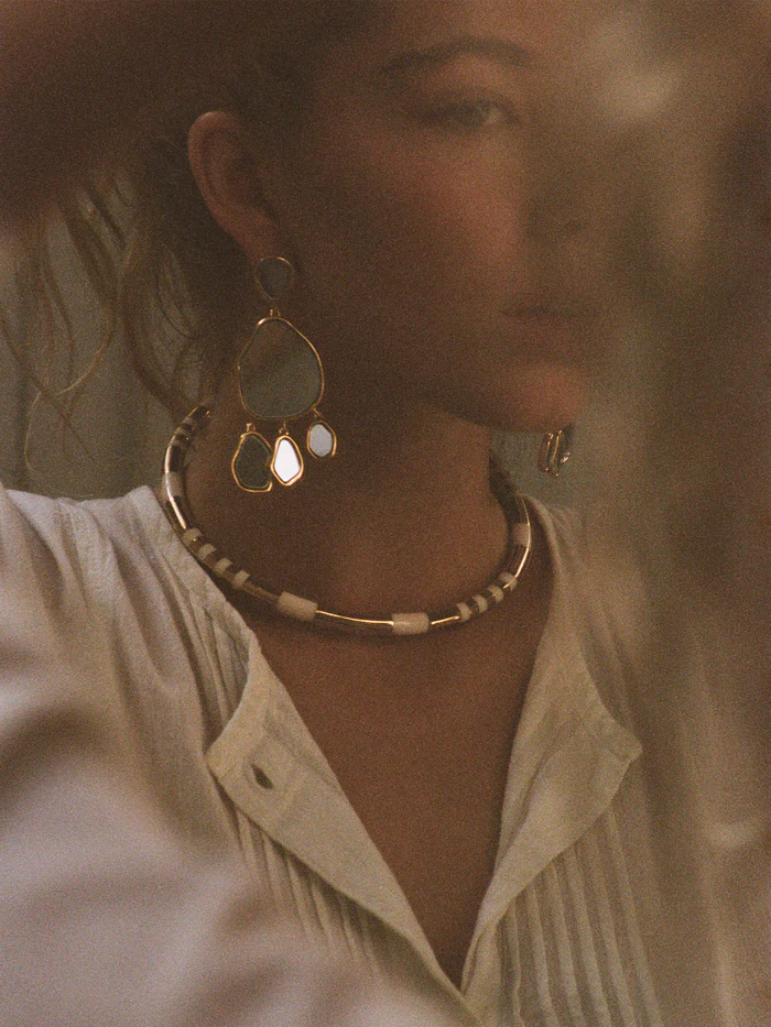 AURELIE BIDERMANN - CIOTTOLO Mirror Earrings