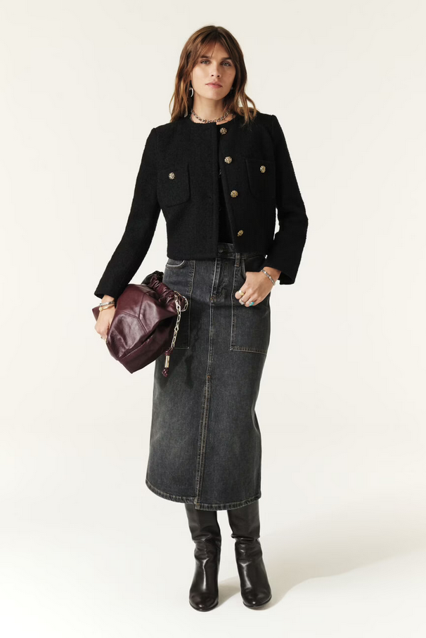 BA&SH - MEREDITH VEST BLACK