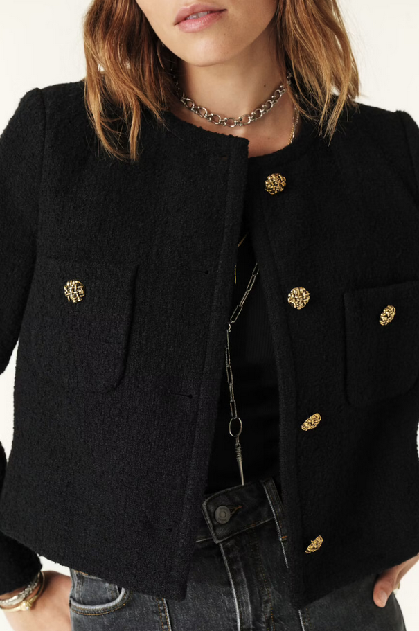 BA&SH - MEREDITH VEST BLACK