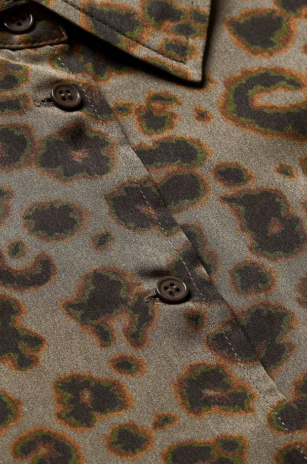 BA&SH PARIS - BILLIE Long-Sleeve Shirt Kaki