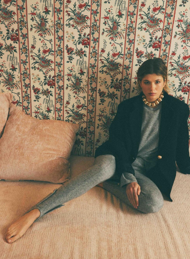 MARTIN MARTIN - LEO pants, grey knit   