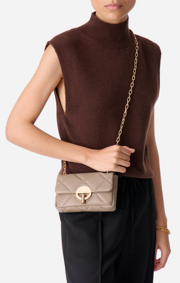 VANESSA BRUNO - Nano Moon Quilted Taupe