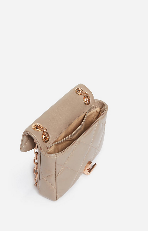 VANESSA BRUNO - Nano Moon Quilted Taupe