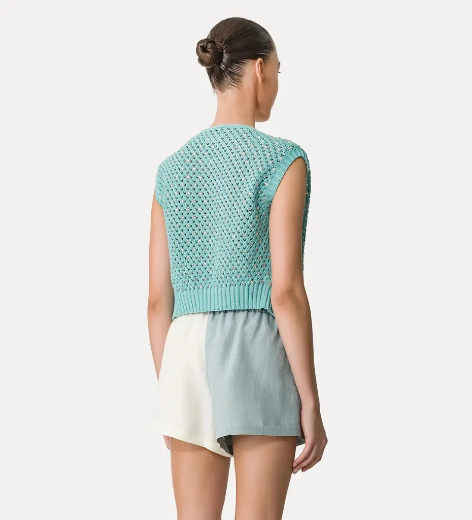 FORTE FORTE - Shine Bright Details Cotton Vest